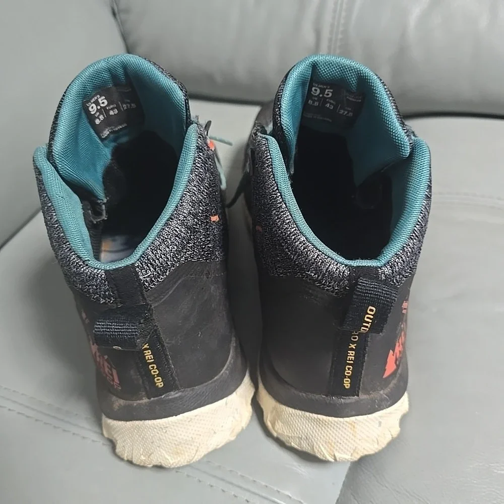 REI Co-Op x Outdoor Afro Flash Hiking Boots Men 9.5 Waterproof HydroWall Walking